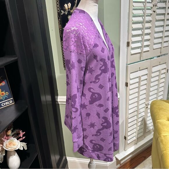Disney Tangled Purple Flyaway Cardigan Size S/M - Picture 9 of 13